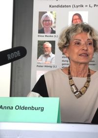 Anna Oldenburg bei der Lesung um den 