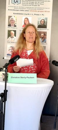 Christine Sterly-Paulsen bei der Lesung um den 