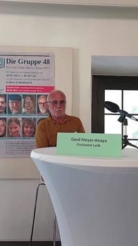 Gerd Meyer-Anaya bei der Lyrik-Lesung um den 